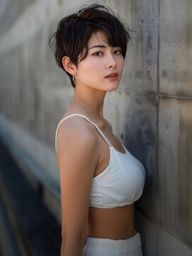 アルトリスト(Altruist Aging×HAIR&SPA) ☆イメチェンピンクベージュアンブレラカラー前髪クールショート