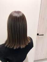 アントワープトーキョー(antwerp TOKYO)&nbsp;ハイライト/切りっぱなしボブ/ベージュカラー