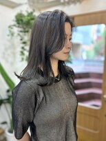 シエン 恵比寿(CIEN)&nbsp;韓国風スタイル/くびれふんわりミディアム/透明感アッシュカラー