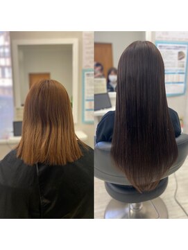 ヘアアンドメイク サファイア 豊橋店(ヘア&メイク SAPPHIRE) #ブラウン#ナチュラル#茶髪#暗髪#プルエクステ