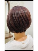 【下田】ラベンダーピンク　グラデーションボブ
