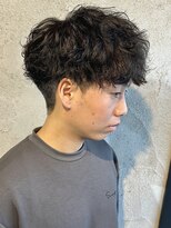 ニアウ 高崎店(Niau)&nbsp;波巻きスパイラルパーマメンズパーマメンズマッシュ群馬高崎眉毛