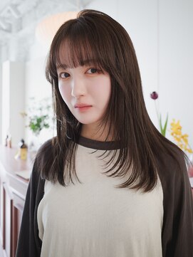 テン 栄店(tenn) 顔まわりレイヤー / オリーブベージュ【caco】