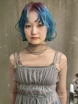 ジェスター(JESTER) 〈atsuno〉ピンクとターコイズ【ブリーチ/カラー】