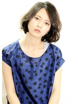 アンヘアー(UNHAIR by shiomiH)&nbsp;ニュアンスボブ×オリーブカラー