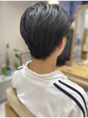 【メンズカット/刈り上げ無しセンターパート/センターパート】