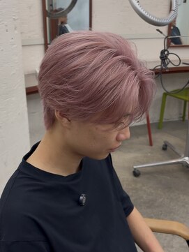 リップス 吉祥寺店 (LIPPS) ホワイトピンクツーブロックセンターパート