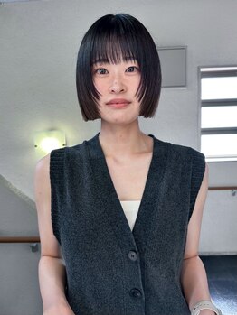 顔周りの似合わせと再現性が好評♪似合わせの顔周りウルフから韓国風デザインまでお任せ！【カット￥3000】