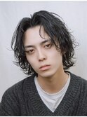 MEN’S HAIR/サーフカール/刈り上げセンターパート/渋谷