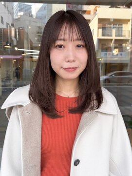 シーバイサイン(sea by Sign) brown beige / レイヤー /ブリーなしダブルカラー