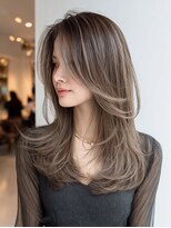 ダル 渋谷/表参道(DAL.)&nbsp;バタフライレイヤーロングレイヤーハイトーングレージュブリーチ