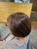 【透明感カラー】カット+ケアカラー+髪質で選べるトリートメント