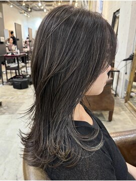 ノラ ヘアーサロン(NORA HAIR SALON) 【中迫】大人の上品なハイライトカラー白髪ぼかし 脱白髪染め