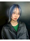 セクションカラー/ルーツカラー/ブリーチデザインカラー/ウルフ