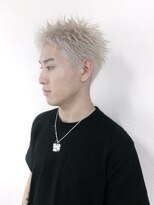 ボブ 小松(BOB) 10代20代メンズハイトーンホワイトブリーチブロンドショート