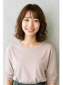 #磐田　大人ゆるふわウェーブボブ