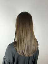 ヘアデザイン アンジェロカフェ(Hair Design Angelo cafe)&nbsp;オリーブカラー/セミロングスタイル/20代30代40代