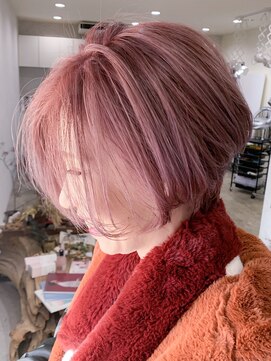 フォーム(FORM) 【FORM】前下がりショートとSpring Pink