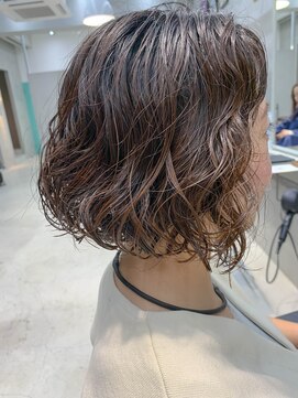 テトヘアー(teto hair) bob(パーマ、ボブ、カジュアル、簡単スタイリング)