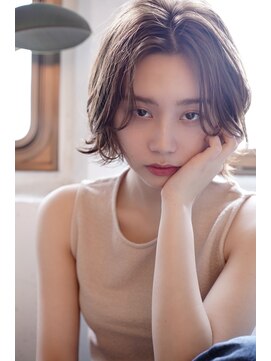 シー バイ ロンド 新宿(Sea by Lond) 【藤原三知代】ハイライトデザインカラー外ハネショート