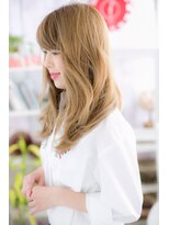 ヘアアンドビューティー ミック(Hair & Beauty miq)&nbsp;ミルクティーベージュしなやか脱力ウェーブb