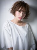 大人かわいいくせ毛風カール小顔ミニボブルフv越谷20代30代40代!