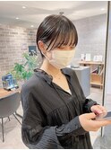 #ショート＃前髪#シースルーバング#耳掛けショート