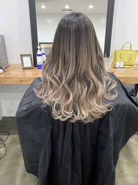 ワンスタイル(One style) 【2ブリーチ】バレイヤージュ＋髪質改善トリートメント