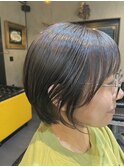 大人可愛いショートボブ/カラー