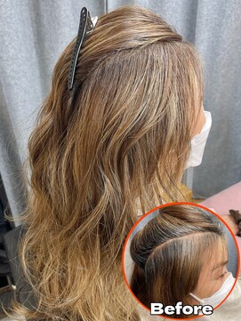 モイ(moy) 脱白髪染め!ロッド式白髪ぼかしハイライト/グラデーションカラー