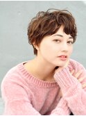 前髪長め大人小顔ショート30代40代50代 藤沢