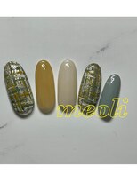 ミオリィ(meoli)&nbsp;ワンカラー＋ツイードアート