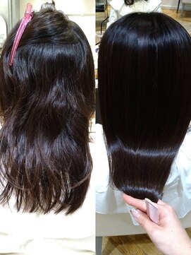 ピリナバイケーツー(Pilina by k-two) K-two式髪年齢－10歳酸性ストレート*縮毛矯正*艶美髪*髪質改善