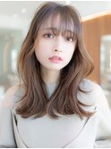 20代30代大人かわいい/シルキーベージュ/レイヤーカット/小顔