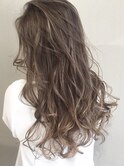 前髪 大人かわいいナチュラルペールベージュハイライト【小岩】