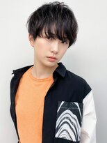 ブロッサム 東中野店&nbsp;スパイラルパーマツイストパーマアップバング短髪メッシュ