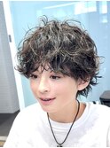 ニュアンスパーマ/海外パーマ/メンズカット/メンズパーマ/谷町