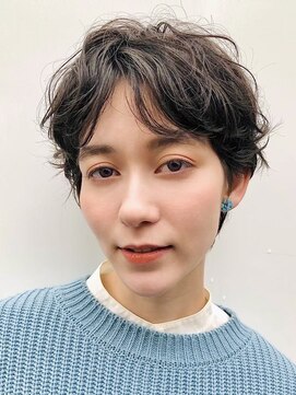 アンドレイ 表参道(andrey) デザインカラー/レイヤーカット/ウェットヘア/オリーブベージュ