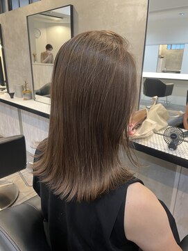 ユニコ(unico) 白髪ぼかしハイライト/オリーブグレージュ/グレーカラー