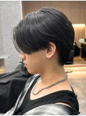 黒髪マッシュナチュラルマッシュメンズヘア韓国ツーブロック