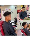 -80's American barber shop-