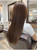 20代30代40代ストレートアッシュベージュ髪質改善艶感カラー