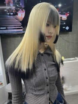 セレーネヘアーレイズ 梅田店(Selene hair Raise)の写真/【韓国風/外国人風ハイトーンカラー/派手髪】が大人気♪梅田駅エリアでブリーチカラーならSelene hair☆