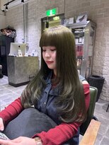 ウム(UMM)&nbsp;ブリーチなしオリーブカラー/韓国ヘア