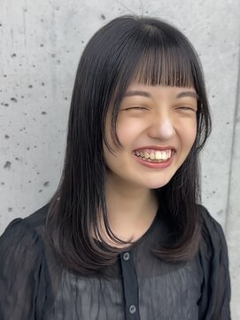 ビューブルー 亀戸錦糸町(VIEW BLUE) ◎美髪カールロングセミディオン眉フェイスレイヤー似合わせ前髪