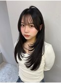 【木串楽人】髪質改善/レイヤーロング/顔周り/前髪/韓国風巻き