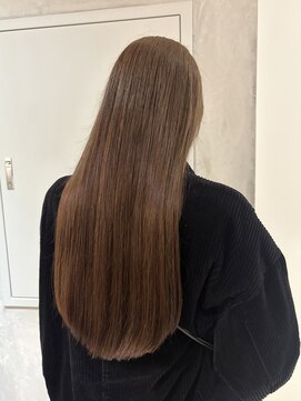 ヨーク(YOKE) 【YOKE】くすみベージュダブルカラーブリーチ無しブラウン透明感