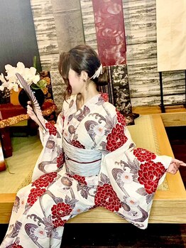 五三桐 村上の写真/今年も可愛い浴衣～シックな大人っぽい浴衣など豊富にご用意♪浴衣に合わせてトータルでご提案致します♪