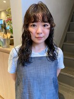 フェンヘアーアイス 中目黒(Fen.hair ici)&nbsp;30代20代ふんわりロングパーマアッシュベージュナチュラル透明感