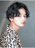 モテる黒髪ネープレスショート束感モテ髪ワックスなしマッシュ
